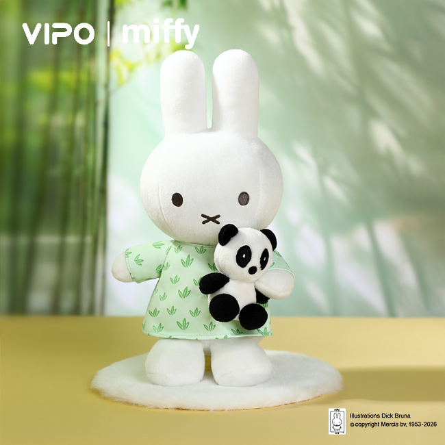 VIPO|米菲抱熊猫公仔