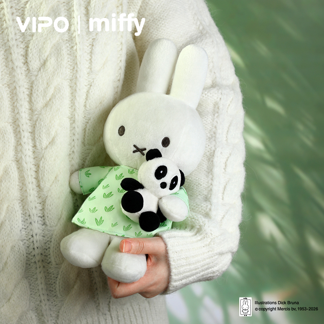 VIPO|米菲抱熊猫公仔